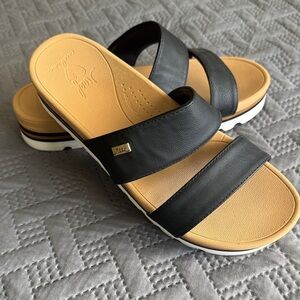 Reef Women's Black Slide Sandals